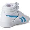 image:imageReebok Womens Freestyle Hi High Top Basketball SneakersWhitePink GlowRadiant Aqua
