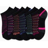 image:imageReebok Womens Quarter Socks 6 Pack Comfort Cushioned Athletic Socks  Moisturewicking Fabric Keeps Feet Dry Flexible Knit Hugs the Arch Plush Footbed Absorbs ShockBlack Multi