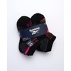 image:imageReebok Womens Quarter Socks 6 Pack Comfort Cushioned Athletic Socks  Moisturewicking Fabric Keeps Feet Dry Flexible Knit Hugs the Arch Plush Footbed Absorbs ShockBlack Multi