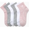 image:imageReebok Womens Quarter Socks 6 Pack Comfort Cushioned Athletic Socks  Moisturewicking Fabric Keeps Feet Dry Flexible Knit Hugs the Arch Plush Footbed Absorbs ShockPinkWhiteGrey