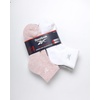 image:imageReebok Womens Quarter Socks 6 Pack Comfort Cushioned Athletic Socks  Moisturewicking Fabric Keeps Feet Dry Flexible Knit Hugs the Arch Plush Footbed Absorbs ShockPinkWhiteGrey