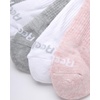 image:imageReebok Womens Quarter Socks 6 Pack Comfort Cushioned Athletic Socks  Moisturewicking Fabric Keeps Feet Dry Flexible Knit Hugs the Arch Plush Footbed Absorbs ShockPinkWhiteGrey