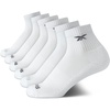 image:imageReebok Boys Quarter Socks 6 Pack Performance Quarter Cut Athletic Socks  Breathable Moisturewicking Fabric Cushioned Footbed Eases Fatigue Arch Support Locks in FitAll White