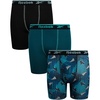 Teal Blue/Black/Pool Blue Print