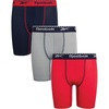 image:imageReebok Boys Underwear  3 Pack Performance Boys Boxer Briefs with Pouch  Wicks Away Moisture to Keep Him Cool During Sports and Play Reduces RideUp and Chafing with Flexible StretchRedLight GreyNavy