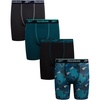 Dark Grey/Teal Blue/Black/Pool Blue Print