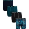 Maritime Blue/Teal Blue/Black/Pool Blue Print