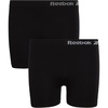 image:imageReebok Girls Boyshorts  2 Pack Seamless Cartwheel Bike Shorts 3  Combines BikeShort Coverage with Panty Comfort Breathable Stretch Fabric Holds Its Shape Wear After WearBlackBlack