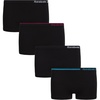 image:imageReebok Girls Boyshorts 4 Pack Performance Stretch Seamless Underwear  Soft Easy Coverage for School Play and Lounging Smooth Fit Flexes Through Sports and SleepoversBlack