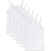 image:imageReebok Girls Camisole  3 Pack6 Pack Super Soft TagFree Lightweight Cotton Cami Tank Top Undershirts for GirlsWhite  6pk