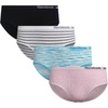 image:imageReebok Girls Hipster Panties 4 Pack Soft Stretch Seamless Underwear  Smooth Flexible Fabric with a TagFree Design for IrritationFree Comfort Secure Fit Without Pinching or DiggingPink JacquardScuba Blue SpacedyeWhite StripeBlack