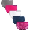 image:imageReebok Girls Hipster Panties 5 Pack Soft Stretch Seamless Underwear  Breathable MoistureWicking Fabric Keeps Her Fresh and Confident Everyday Smooth Comfort in Every MoveWhiteNavyGreyPrintPink