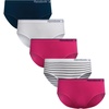 White/Majolica Blue/White Stripe/Carmine Rose