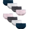 image:imageReebok Girls Hipster Panties 8 Pack Soft Stretch Seamless Underwear  Smooth Flexible Fabric with a TagFree Design for IrritationFree Comfort Secure Fit Without Pinching or DiggingWhiteMajolica BlueSteel GreyPink Jacquard