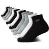 image:imageReebok Girls Quarter Socks 12 Pack Quarter Cut Arch Support Athletic Socks  Stretchfit Knit Contours to Feet Moisturewicking Fabric Seamless Toe Closure Cushioned HeelBlackWhiteGrey
