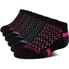 image:imageReebok Womens Quarter Socks 6 Pack Comfort Cushioned Athletic Socks  Moisturewicking Fabric Keeps Feet Dry Flexible Knit Hugs the Arch Plush Footbed Absorbs ShockBlack Multi