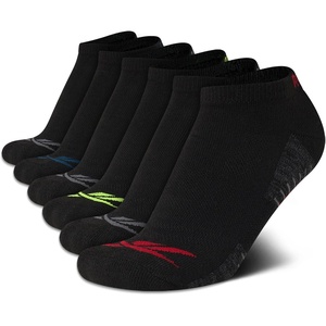 image:imageReebok Boys Low Cut Socks 6Pack MoistureWicking Cushioned Ankle Socks  Breathable Cushioned Comfort with a Stretch Performance Fit and Reinforced Toe Seam for Sports or Everyday WearBlackGrey Lines