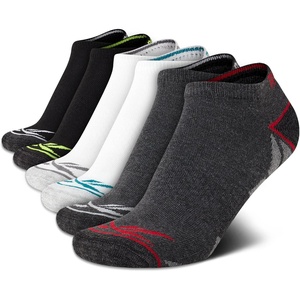 image:imageReebok Boys Low Cut Socks 6Pack MoistureWicking Cushioned Ankle Socks  Breathable Cushioned Comfort with a Stretch Performance Fit and Reinforced Toe Seam for Sports or Everyday WearWhiteGreyBlack