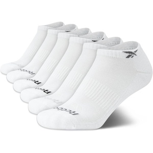 image:imageReebok Boys Low Cut Socks 6Pack MoistureWicking Cushioned Ankle Socks  Breathable Cushioned Comfort with a Stretch Performance Fit and Reinforced Toe Seam for Sports or Everyday WearWhite Logo