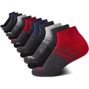 image:imageReebok Boys Quarter Socks 12Pack Cushioned Athletic Socks wArch Support  MoistureWicking Breathable Fabric with a Reinforced Toe Seam Built for AllDay Active WearBlackGreyRed