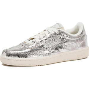 image:imageReebok Club C 85 Tennis Shoes for Women  Casual Womens SneakersSilver MetallicChalkNew Grey1