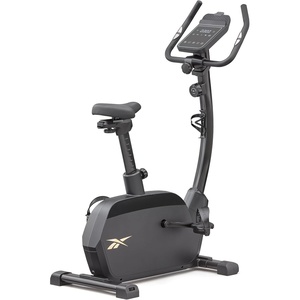 image:imageReebok FR20 Stationary Bike Indoor Cycling Bike with Adjustable Handles Saddle and Floor Level 8 Resistance Levels Upright Exercise Bike  Black
