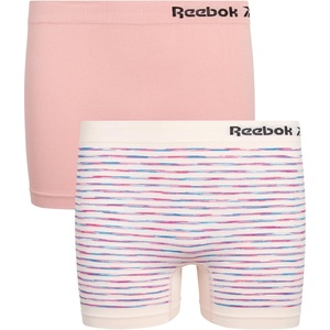 image:imageReebok Girls Boyshorts  2 Pack Seamless Cartwheel Bike Shorts 3  Combines BikeShort Coverage with Panty Comfort Breathable Stretch Fabric Holds Its Shape Wear After WearPink SpacedyeRose
