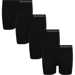 image:imageReebok Girls Boyshorts  4 Pack Seamless Cartwheel Bike Shorts 3  Combines BikeShort Coverage with Panty Comfort Machine Washable Fabric Retains Its Stretch Wear After WearAll BlackWhite Logo