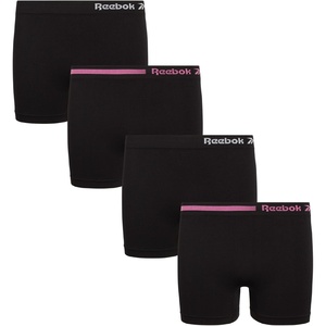 image:imageReebok Girls Boyshorts  4 Pack Seamless Cartwheel Bike Shorts 3  Combines BikeShort Coverage with Panty Comfort Machine Washable Fabric Retains Its Stretch Wear After WearBlackBlack
