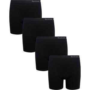 image:imageReebok Girls Boyshorts 4 Pack TagFree Seamless Long Leg Boxers 5 Inseam  Soft IrritationFree Comfort for Active Kids Supportive FullCoverage Fit Through Every ActivityAll Jet Black