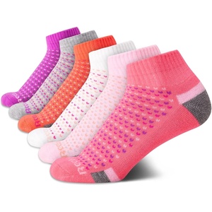 image:imageReebok Girls Quarter Socks 6 Pack MoistureWicking Girls Athletic Socks  Cushioned Footbed with a Seamless Toe and Snug LowRise Fit for AllDay ComfortPink Assorted