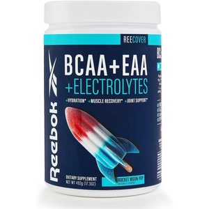 image:imageReebok REEcover Amino Acids  Electrolytes  8g EAAs 5g BCAAs Hydration Matrix  Muscle Recovery Strength  PostWorkout Support  30 Servings  Rocket Moon PopRocket Moon Pop