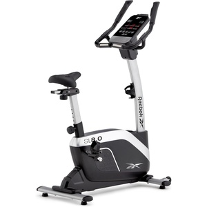 image:imageReebok SL80 Stationary Bike Bluetooth Compatible Indoor Cycling Bike 24 Resistance Levels 12 Workouts Upright Exercise Bike with Gel Pad Saddle