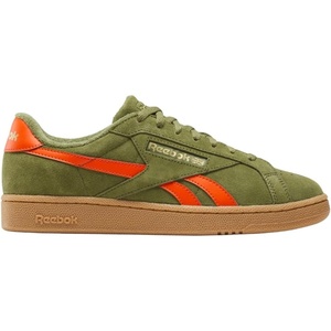 image:imageReebok Unisex Adult Club C Grounds SneakersDeepolive Pumporange Gum