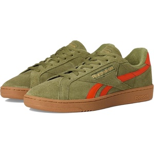 image:imageReebok Unisex Adult Club C Grounds SneakersDeepolivePump OrangeGum