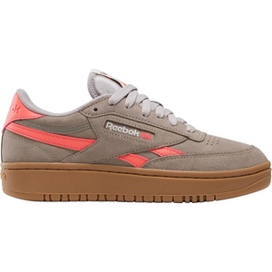 image:imageReebok Womens Club C Double Revenge Platform Tennis Shoes for Women Fashion Womens SneakersGritty GreySunset CoralGum
