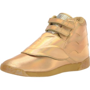 image:imageReebok Womens Freestyle Hi High Top Basketball SneakersGold MetallicExcellent Red