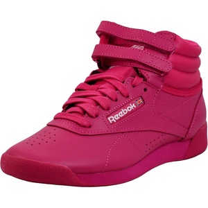 image:imageReebok Womens Freestyle Hi High Top Basketball SneakersPurple PinkPurple PinkFuture White