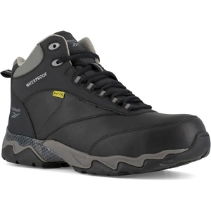 image:imageReebok Work Womens Beamer Waterproof Met Guard 8 Inch Electrical Composite Toe WorkDuty  BlackBlackGrey