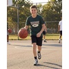 image:imageRebook 2 Pack Boys Cotton TShirts  Kids Teens Short Sleeve Crew Neck Athletic Running Basketball Tee Tops 618Solid Black  Solid Hunter Green