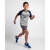 image:imageReebok 2 Pack Boys Short Sleeve Raglan Cotton Crew Neck T Shirt Athletic Baseball Tee Tops Kids Teens Youth 618Charcoal Heather  Grey Heather