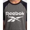 image:imageReebok 2 Pack Boys Short Sleeve Raglan Cotton Crew Neck T Shirt Athletic Baseball Tee Tops Kids Teens Youth 618Charcoal Heather  Grey Heather