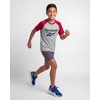 image:imageReebok 2 Pack Boys Short Sleeve Raglan Cotton Crew Neck T Shirt Athletic Baseball Tee Tops Kids Teens Youth 618Solid Black  Grey Heather