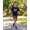 image:imageReebok 2 Pack Boys Short Sleeve Raglan Cotton Crew Neck T Shirt Athletic Baseball Tee Tops Kids Teens Youth 618Solid Black  Solid Black