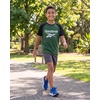 image:imageReebok 2 Pack Boys Short Sleeve Raglan Cotton Crew Neck T Shirt Athletic Baseball Tee Tops Kids Teens Youth 618Solid Black  Solid Hunter Green