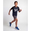 image:imageReebok 2 Pack Boys Short Sleeve Raglan Cotton Crew Neck T Shirt Athletic Baseball Tee Tops Kids Teens Youth 618Solid Black  Solid Navy Blazer
