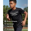 image:imageReebok 3 Pack Boys Dry Fit T Shirts Short Sleeve Athletic Active Sports Tee Shirt for Kids Teens Youth Boy Spring Size 618Solid Black  Solid Black  Solid Black