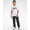 image:imageReebok 3 Pack Boys Dry Fit T Shirts Short Sleeve Athletic Active Sports Tee Shirt for Kids Teens Youth Boy Spring Size 618Solid Black  Solid Quiet Shade  Solid Bright White Reebok Logo