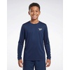 image:imageReebok 3 Pack Boys Long Sleeve Rashguard UPF Sun Protection Swim Shirt UV SPF Athletic Beach Pool Surfing Swimming 616Solid Black  Solid Navy Blazer  Solid Tangerine