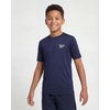 image:imageReebok 3 Pack Boys Short Sleeve Rash Guard TShirt  Sun Protection UPF UV Swim Shirt for Kids amp YouthSolid Black  Solid Navy Blazer  Solid Quiet Shade